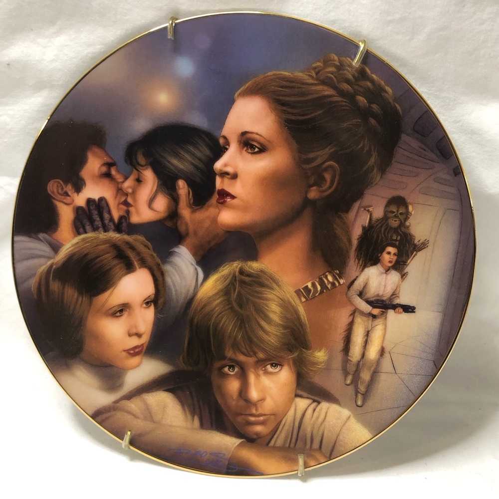 Hamilton Collection Star Wars Princess Leia Collectible Plate